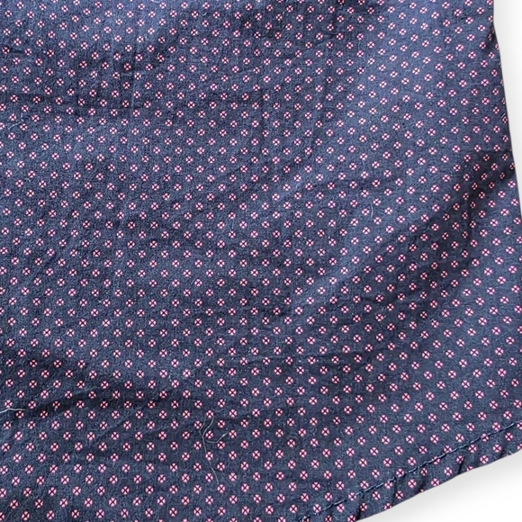 Beverly Hills Polo Club Men's Short Sleeve Button Down Dress Shirt, Navy - Picture 4 of 5